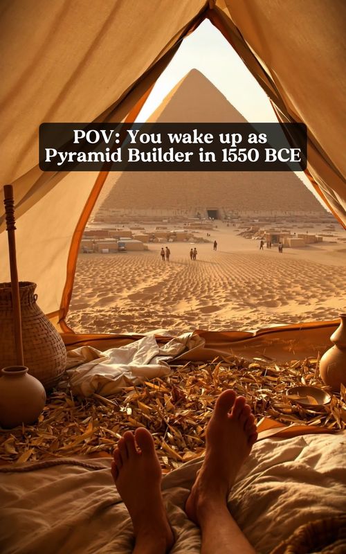 POV: You wake up as a Pyramid Builder🇪🇬 #cinematic #film #history #ai  