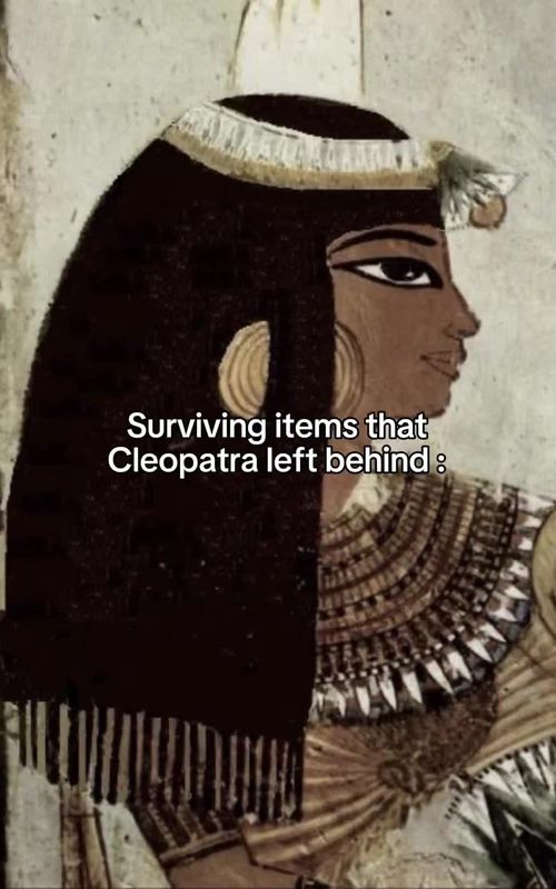 Surviving items that Cleo left behind #cleopatra #ancientegypt #History #fyp 