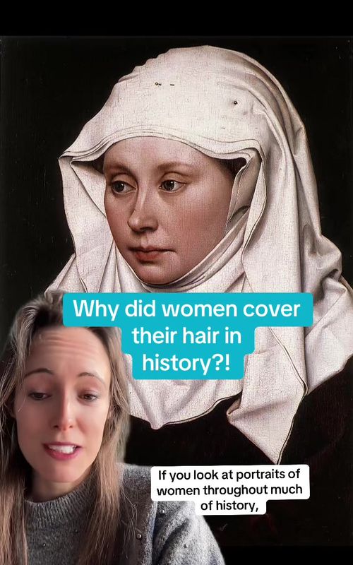 Why did women cover their hair in history?! #History #historyfacts #medieval 