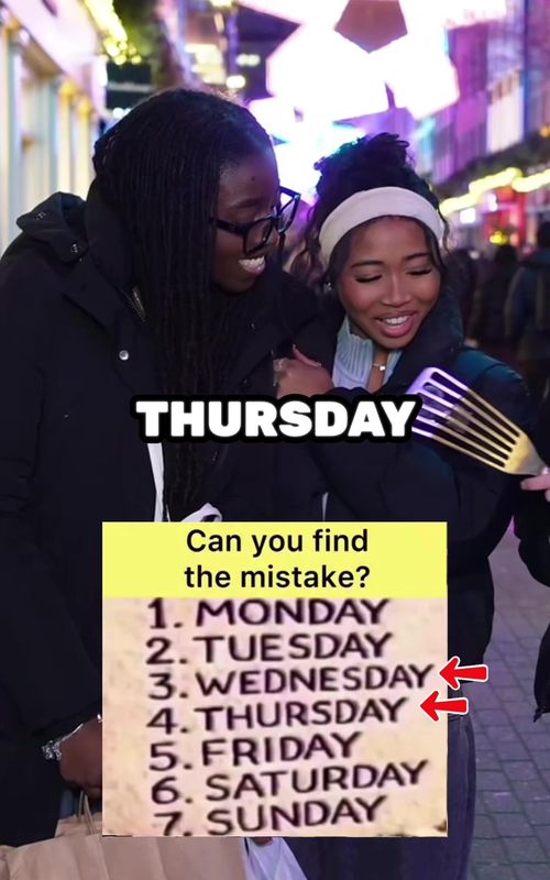 Can you find the mistake? #streetinterview #streetinterviews #trivia 