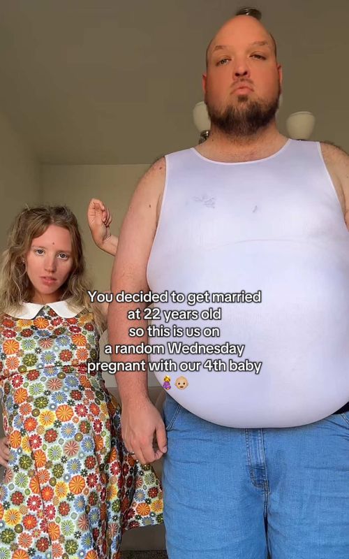my husband and I on a random Wednesday all because I decided to get married at 22 and now I’m pregnant with our fourth baby. ##pregnant##couplegoals##youngmarriage##relationshipgoals##couplecomedy