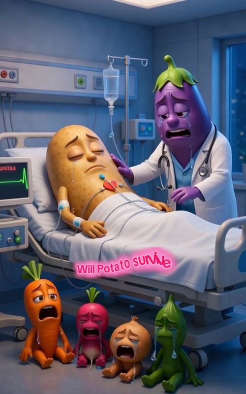 True friendship… all the vegetables are crying for their friend Potato in the hospital 💔🥕🧅"#sadstorye#emotionalc#cartoonstorytrending  #funnycartoon #viralvideo