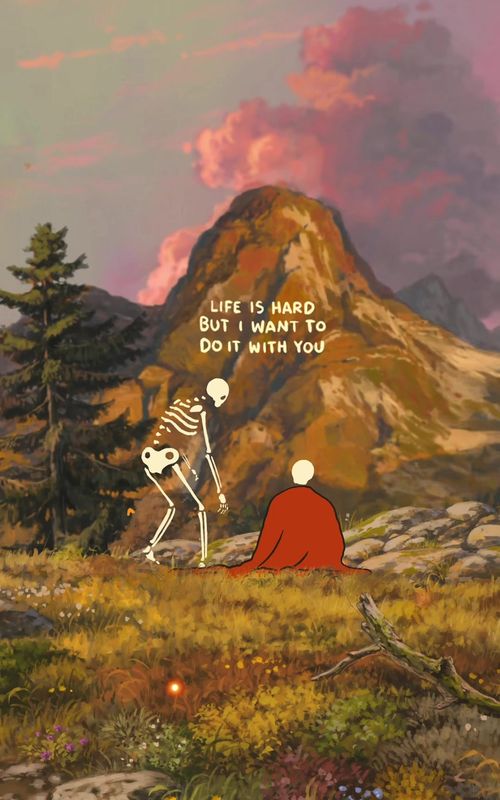 I hope we get to be together forever…  Art and animation by us and our studio.  #mrskelly #Love #art #relationships #couple 