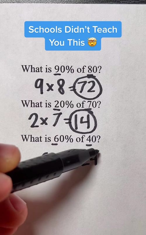 Did they teach it to you? 👀#math #maths #mathematics #school #class #percents #LifeHack #hack #trick #mathtrick #mathhack #fyp #xyzbca