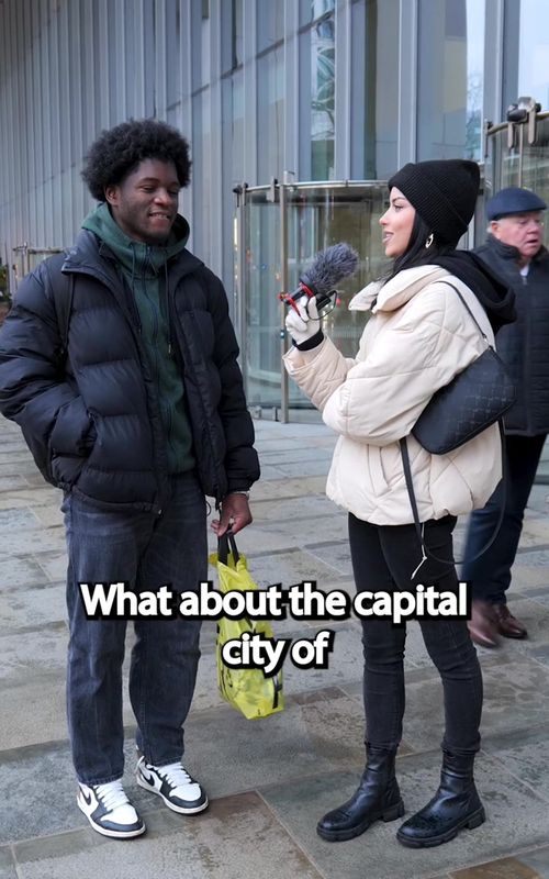 Bro nearly had it 😂😂😂 #streetinterviews #trivia #quiz #geography 