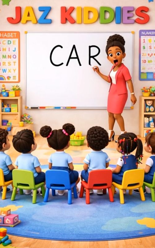 C A R is Car! Three Letter Words For Kids and English Learners to master English Spellings and phonics. #KidsLearning #learnEnglish #threeletterwords #jazkiddies #creatorsearchinsights 
