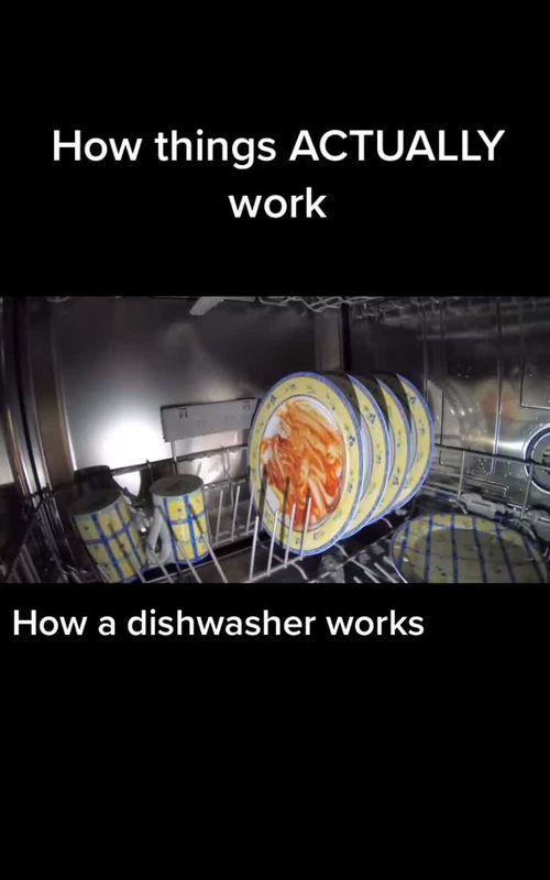 How a dishwasher works 🍽 #howthingsactuallywork #dishwasher #fyp #viral