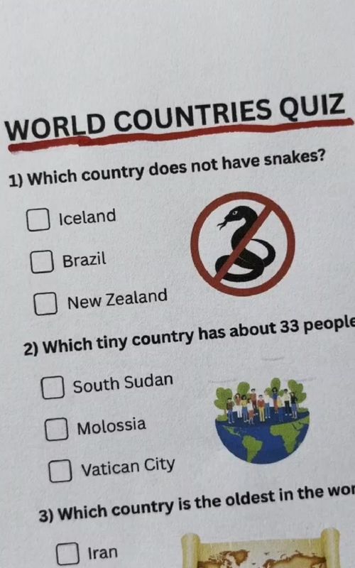 World Countries Quiz - Can you get 7/7? #countries #quiz #quiztime #trivia #generalknowledge 