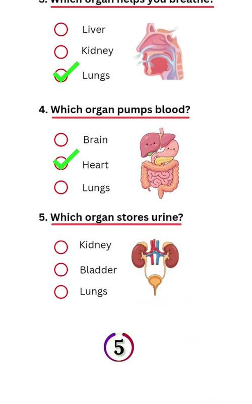 Only 1% get this right 🧠👇 How many did you get correct?🇺🇸 #science #quiz #humanbody #quiztime #trivia 