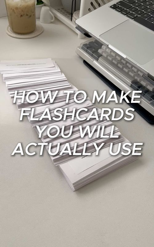 how to make flashcards! in time for exam season :) #studytok #StudyTips #flashcards #examweek #examtips