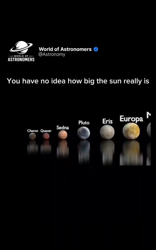 From small rocky worlds to massive gas giants, planets can seem  unbelievably huge… 🌍🪐 One by one, they grow in size — each larger than the last — making you feel like you’re finally seeing the giants of our solar system. But just when it feels like nothing could be bigger… The Sun appears. And suddenly, everything else looks insignificant. The Sun isn’t just bigger — it dominates. It holds 99.8% of the entire solar system’s mass, making all the planets combined look like tiny specks around it ☀️ What felt massive just seconds ago… now feels almost nothing. And the craziest part? In the universe, even the Sun is just an average star 🌌. 📌Follow us for daily interesting videos. #space #sun #planets #universe #sizecomparison 