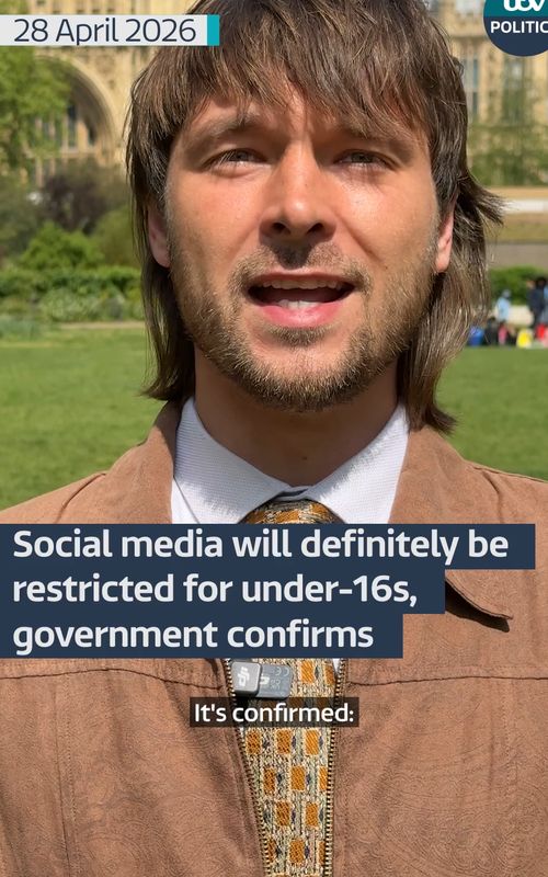 The government has confirmed restrictions on social media are definitely coming, as Reporter Lewis Denison explains #politics @itvnews