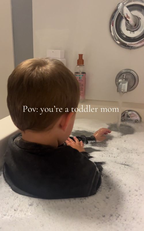 Diaper and all  #MomsofTikTok #toddlersoftiktok #singlemom #toddlermom #boymama #boymomlife #toddlertok #bath #pov 
