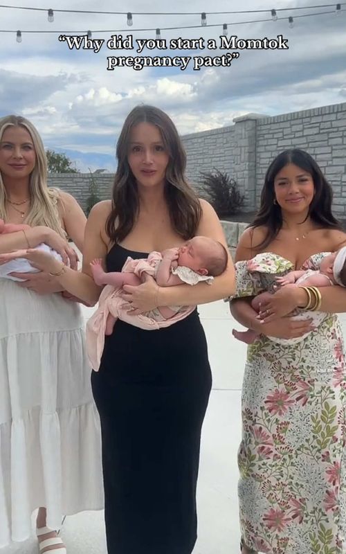 Just raising the next generation of momtok nbd👶🏼😉🙊 @Jen Affleck @Mayci Neeley  #momtok 