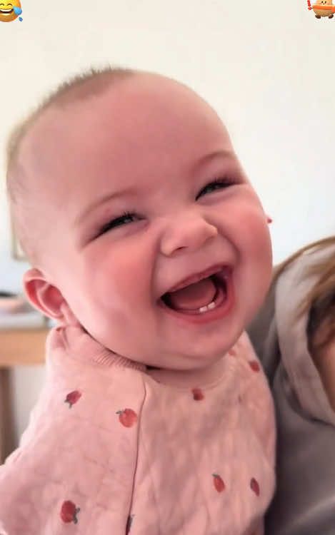 The cute laughter of babies🥰#cute #baby #funny #happy #foryou 