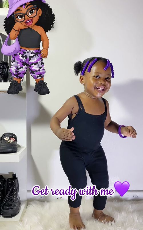 Baby in purple 🍇🦄💜💟#mustwatch #toddleroutfitoftheday #kidsfashion #viralvideos #sheinkids 