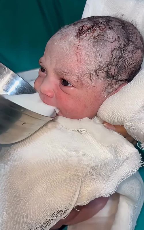 Newborn baby crying for milk 🥛 #cutebaby #prematurebaby #newbornbaby #baby #addorable 