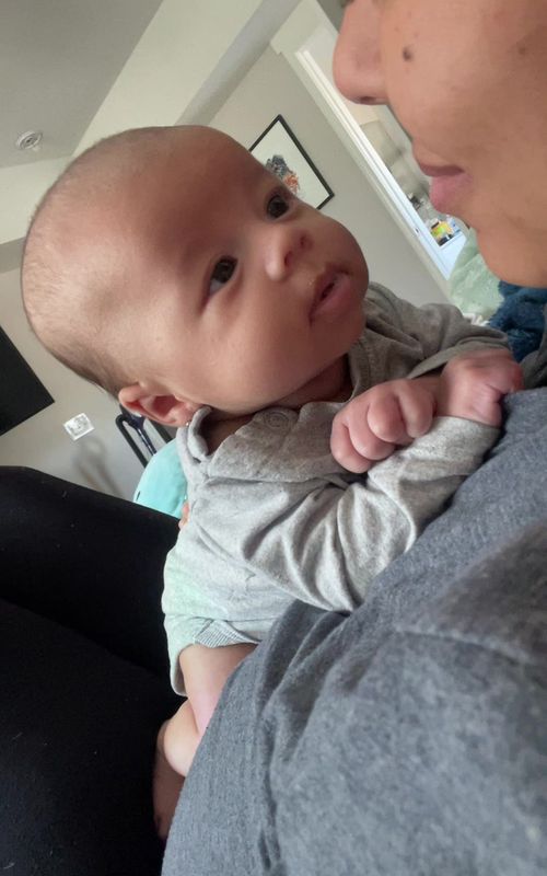 What do you think he’s thinking about??😭 Hes too precious please excuse me as i go ball my eyes out 🏃🏽‍♀️‍➡️ #newborn #6weeksold #babylove #babyboy #fypツ 