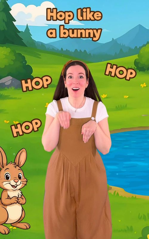 Hop like a Bunny (🇬🇧 english version) - The animal song #dance #fun #learning #kids #toddlers 