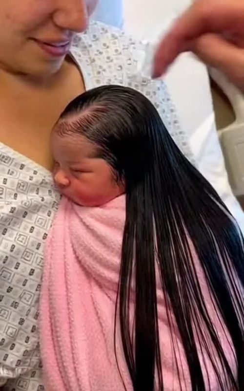 "Newborn With Hair This Long?! 🤯👶✨"  I can’t believe what I just witnessed… This newborn baby girl is only a few hours old and her hair is over a meter long. Absolutely unbelievable — she’s already magical. ✨💖  #WaitForIt 👀 #newborn, #miraclebaby, #unbelievable, #shockingmoment, , , , , , , , , , , , , , , , , ,