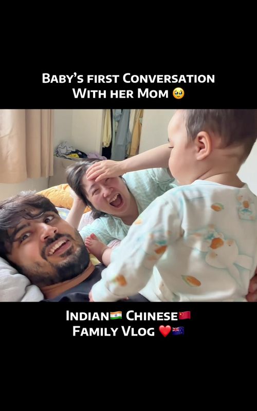 Did she just have her first real conversation with mom? 🥹💛 This tiny moment turned into one of our favorite memories ever. Wait till you see her expression. Full vlog is up now on YouTube 🎥 #FirstTalkWithMom #BabyGirlMoments #DailyVlog #FamilyMoments #vlogteaser 