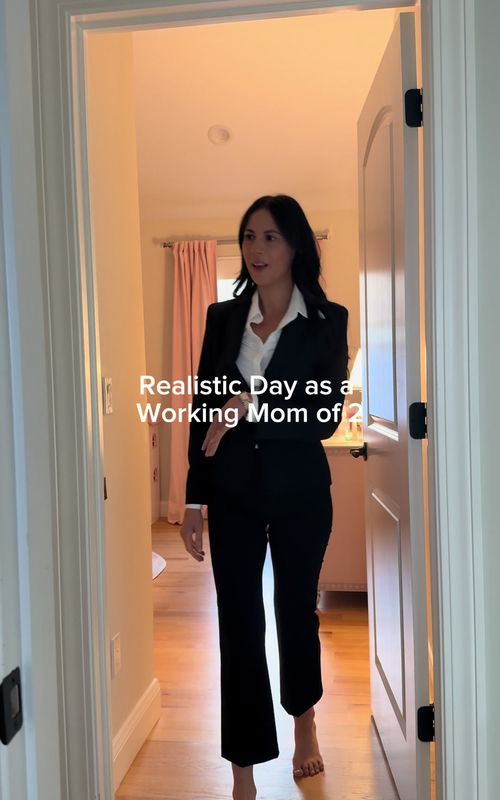 Today totally felt like a Wednesday 😅. Thank you @LUXEIRE for the outfit 🤩 #workingmom #momlife #MomsofTikTok #toddlermom #luxeirepartner 