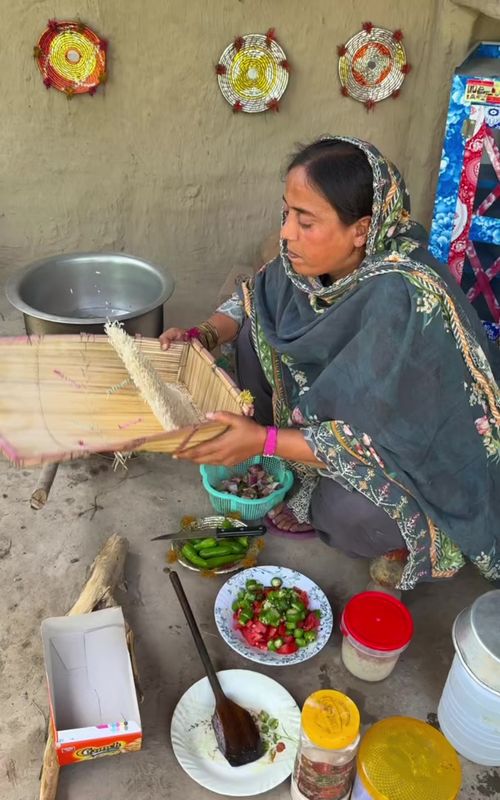 Village family day routine #tiktok #minivlog #villagelife #rabiaahmad #foryoupage 