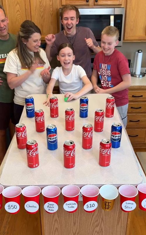 Soda Pop Plinko Challenge! 🏆 #game #family #challenge #soda 