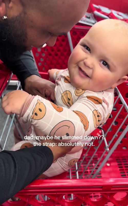 the mischievous grin after defeating the buckle again 🤣 #MomsofTikTok  #babiesoftiktok  #babyboy  #babylove  #babyfever 