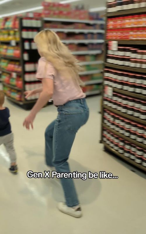 Oh, is this why we changed parenting styles? #millenialmom #millenialparenting #gentleparenting #gentleparentinglife #toddlermomlife #toddlertantrums #toddlers #toddlerlife #funnyreels #funnyreel #momhumor #parentinghumor #genx #genxers 