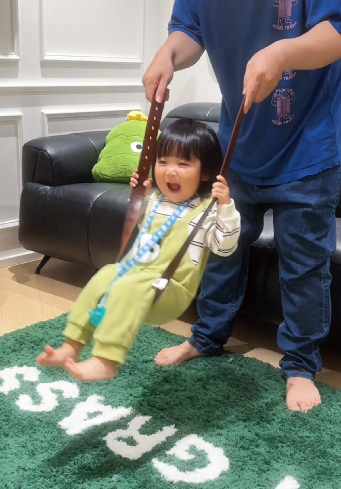 Wait—The Belt Was for a Swing?!#family #dadlife #baby 