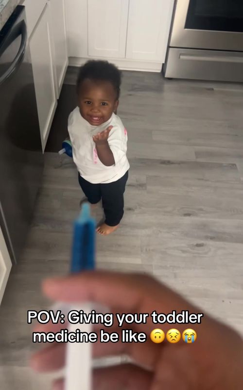 And he meant that. Let me stop playing with this grown man 😂😭 #babiesoftiktok #fypシ #toddlersoftiktok #momlife #medicine 
