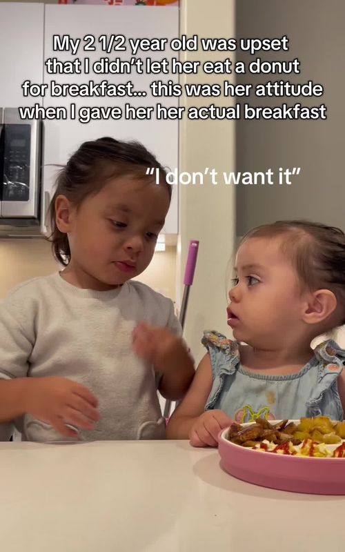Anyone who disagrees with the way I parent can carry on 🫡 @Lovely_Ivarie&Hazel #fyp #foryou #viraltiktok #mom #MomsofTikTok #toddlersoftiktok #sahmsoftiktok #babiesoftiktok #eating #parentsoftiktok #breakfast #discipline #parenting #parentingtips #funny #cute 