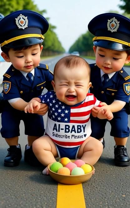 Babies playing on road 🤣 Sweet and funny moment 💕 #cute #babies #viral #shorts 🇺🇸 