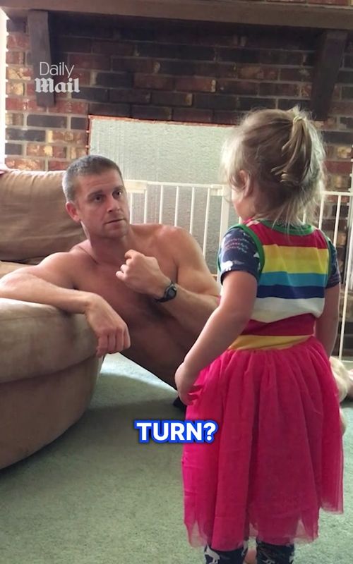 Dad has mastered the art of parenting 😅 #viral #funny  🎥 Rebekah Pipkin / CATERS