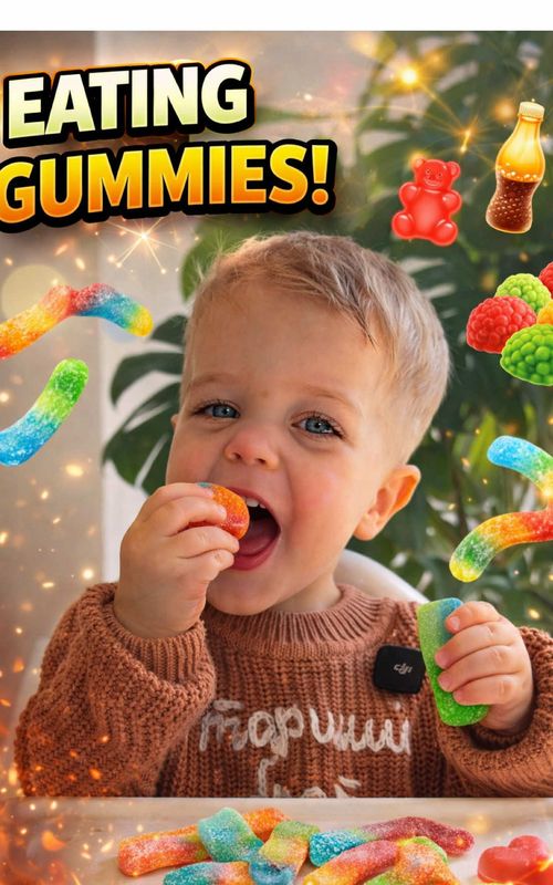 Eating gummies! #family #familylife #familymoments #kids #mukbang 