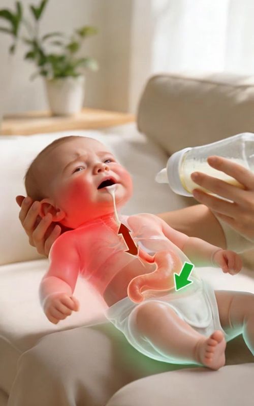 Don’t Bottle-Feed Your Baby Lying Flat ❌ Lying flat during feeding can increase the risk of choking. #ChildHealth #HealthTok #parentingtips #parenting #MomLife