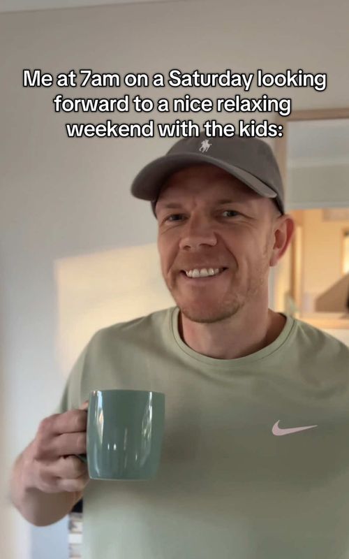 Parenting on a weekend be like… 🫠 Who can relate? #parent #dadlife #parenthumor #parenting #parents 