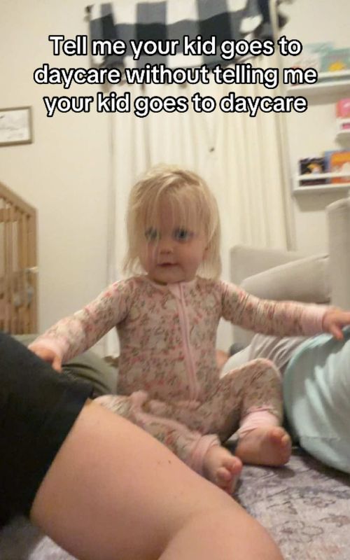 She did not just push my head back down 🤣 #daycarelife #family #nightroutine #toddlersoftiktok #toddler 
