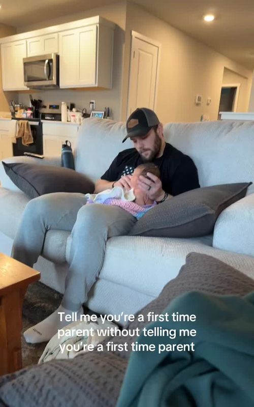 She’s fine so don’t get ur panties in a twist #fyp #funny #firsttimeparent 