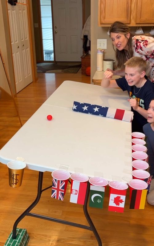 Roll to the Country’s Flag! 🇺🇸 #game #family #challenge #flag 