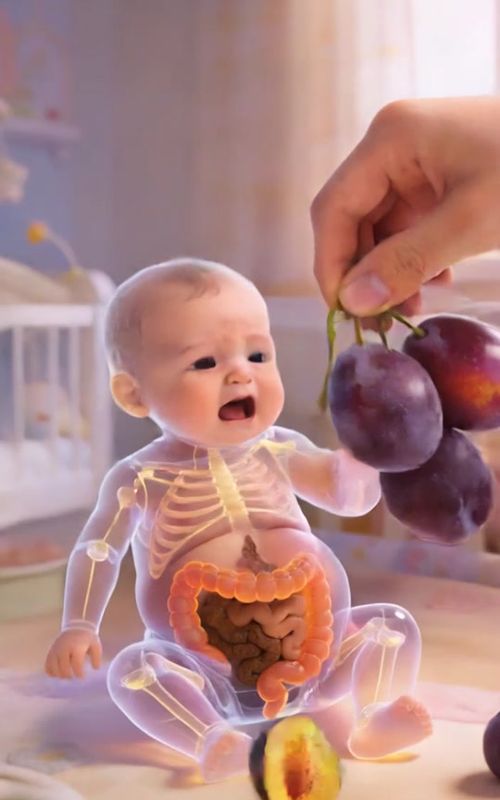 Constipated Baby? Many Parents Use This Constipation can make babies very uncomfortable. Sometimes, it’s simply not enough fiber. Fiber-rich foods like prunes can help support digestion and promote bowel movement. Small changes in diet can make a big difference. #parentingtips #children #HealthTok #ChildHealth #ParentAdvice