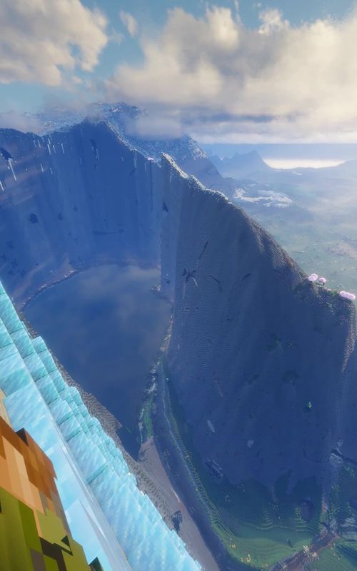 Crazy terrain gen #Minecraft 