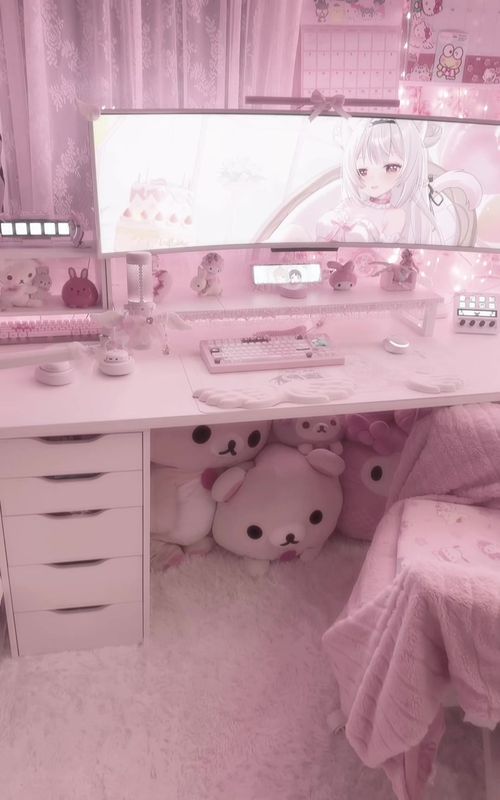 Meow meow meow meow meow? Meow meow. Ib: @nini ʚɞ  #fy #setupgaming #fypシ #setup #foryoupage #aesthetic #GamingSetup #girlgamer #pink #pinksetup #cutecore #kawaii #pinkaesthetic #cute #girly #girlytok #pinkroom #GamerGirl #coquette #coquetteaesthetic  
