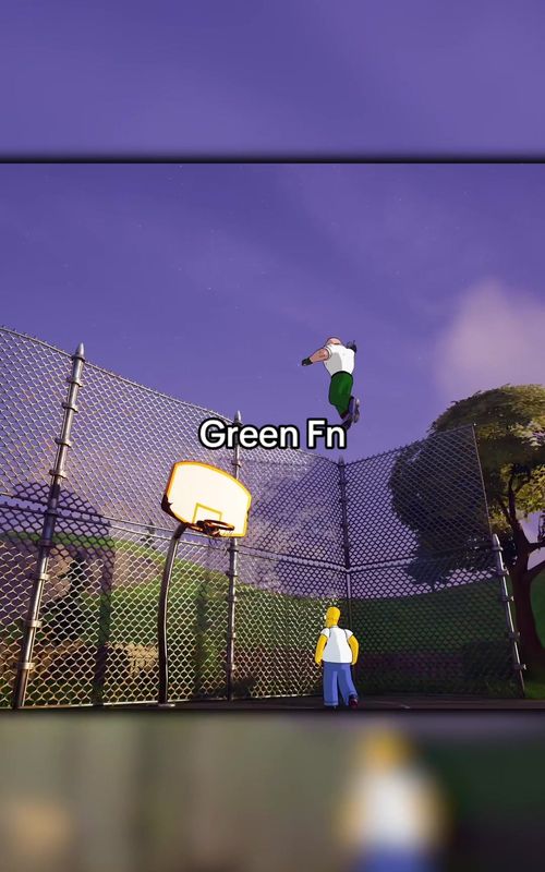 GREEN FN #fyp #basketball #viral #fortnite #fortnitememes 