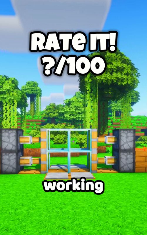 This Is an AUTOMATIC Door in Minecraft #minecrafttutorial #minecraftredstone #minecraftideas #fyp #viral