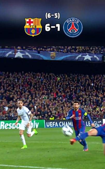 Barcelona vs Psg | 6-1 | 2017 #barcelona #parissaintgermain #football #highlights #foryou