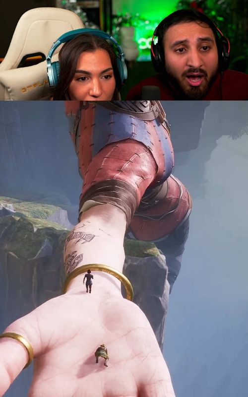 DON’T FALL OFF 😳 #indiegames #gaming #splitfiction #streamer #coopgames 