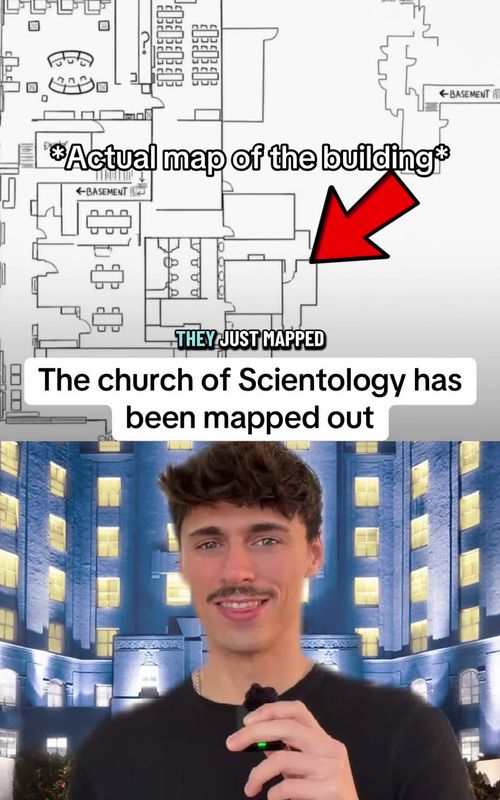 They just mapped out the church of Scientology #churchofscientology #scientology #speedrun