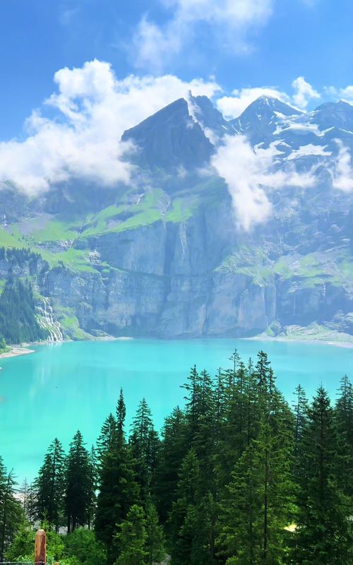 Another 10/10 bench #oeschinensee #swissalps #switzerland #vinland #scenic #fyp #viral 